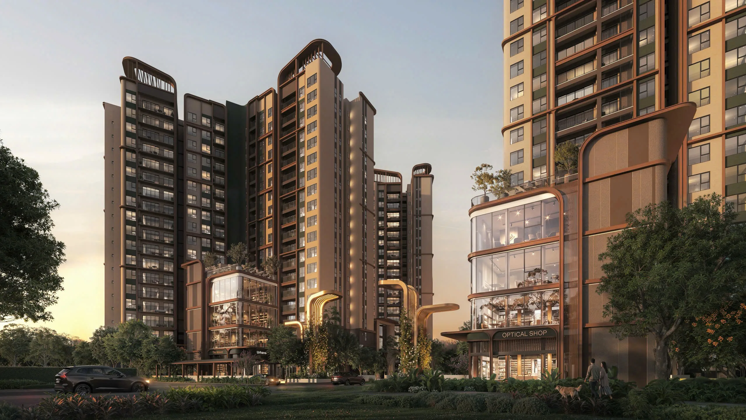 Khối shop thương mại khối đế tại chân các tòa tháp Norton Park