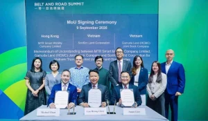 Lễ ký kết MoU giữa MTR, Gamuda Land và SonKim Land về mô hình nhà ga tích hợp tại Belt and Road Summit 9/9/2026