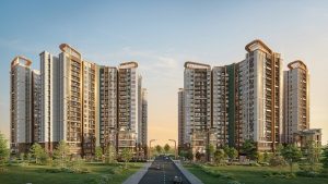 Phối cảnh các tòa tháp căn hộ Norton Park tại phường Thuận Giao, Bình Dương